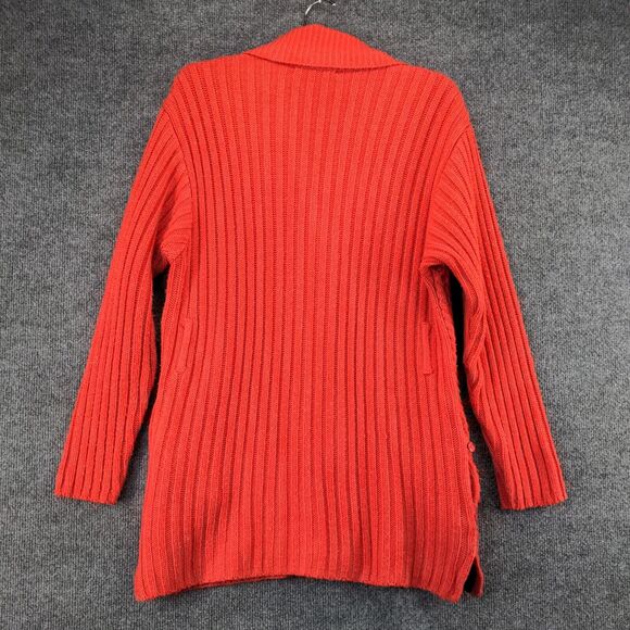 Silvana Cardigan Sweater Womens Large Long Sleeve Pink Button Front Collar - Picture 5 of 11